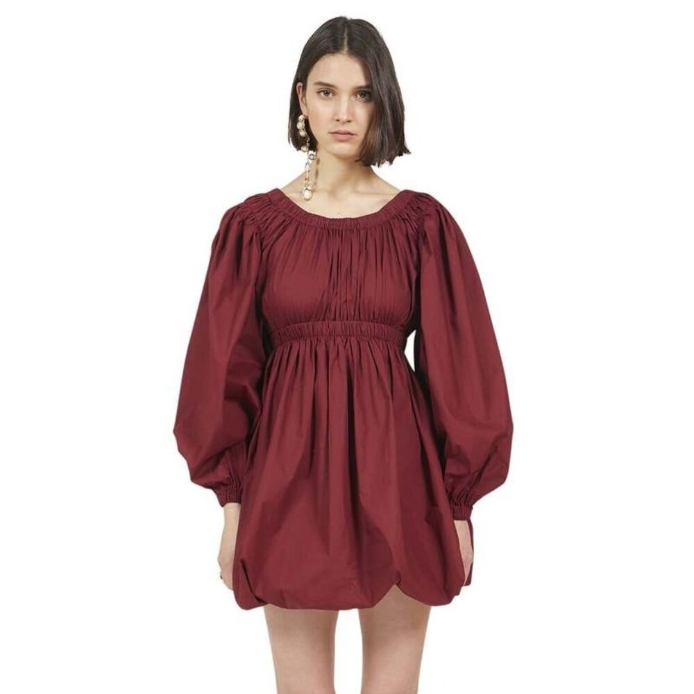 Ulla Johnson Martine Mini Dress in Bordeaux Size 0